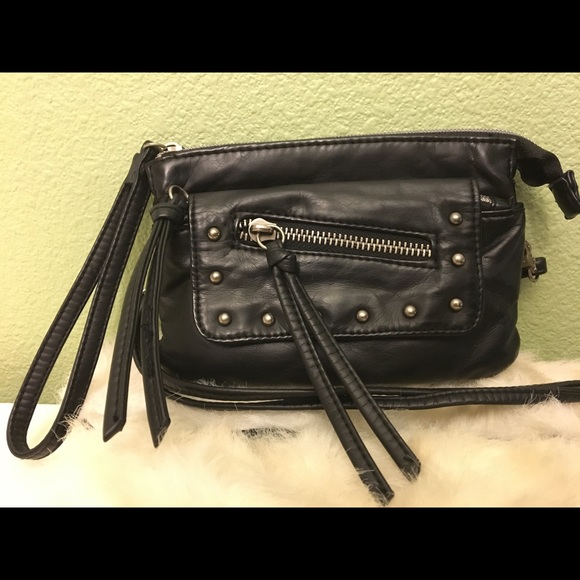 Handbags - Fun little black studded purse/clutch/cross body